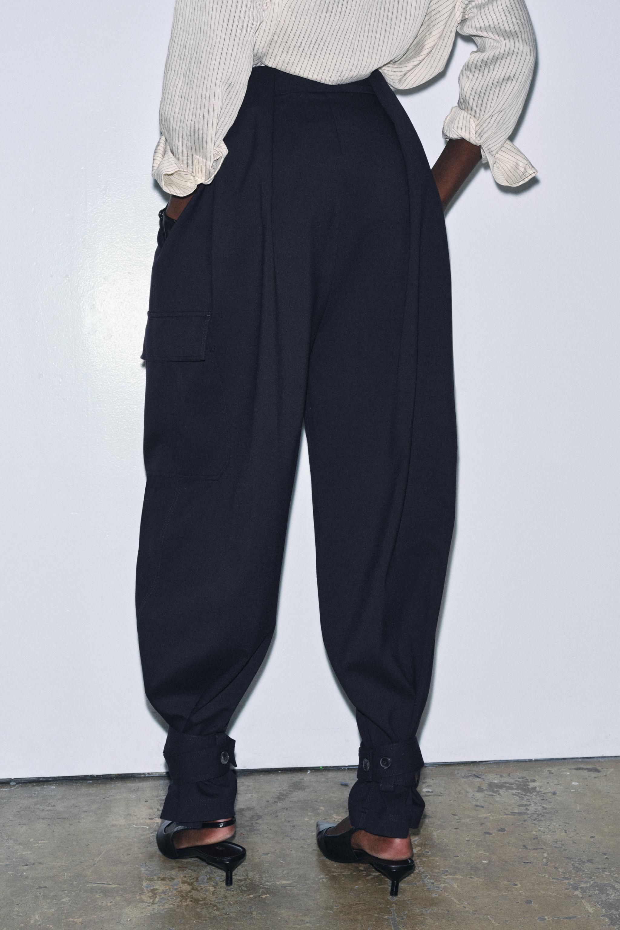 ZW COLLECTION LIMITED EDITION PLEATED CARGO PANTS